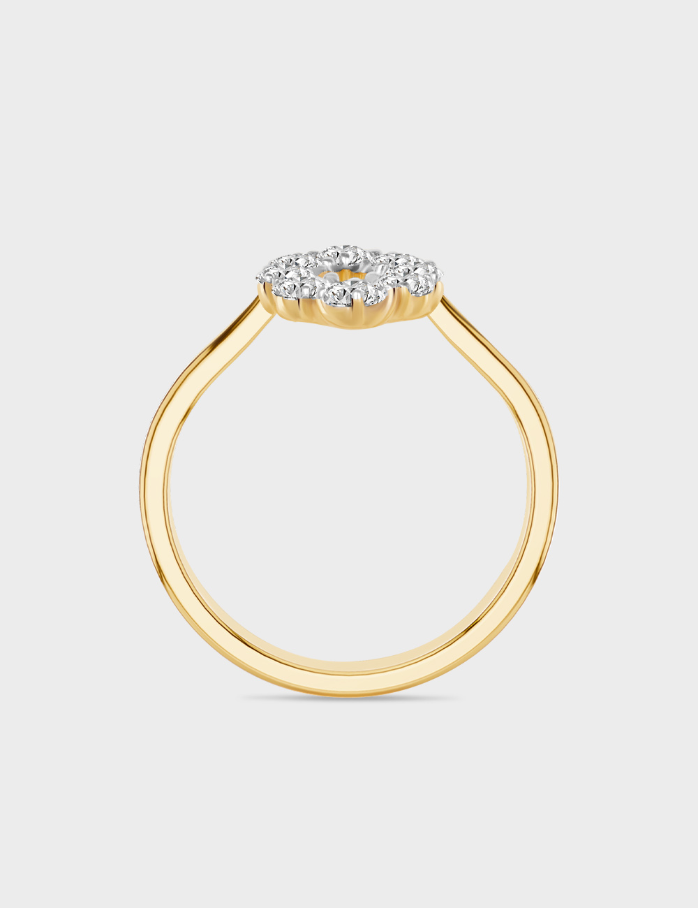 Navette Noir Diamond Ring 0.64 cent FG-VVS, Yellow Gold, large, image 3
