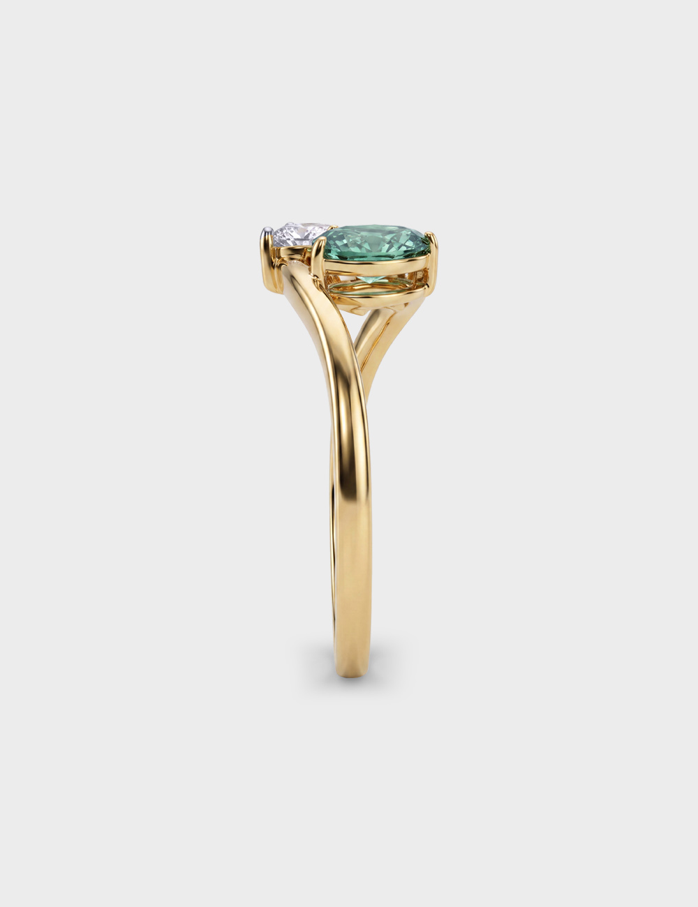 Frost & Ivy Lab Grown Diamond Ring 0.78 Cent FG-VVS, Yellow Gold, large, image 3