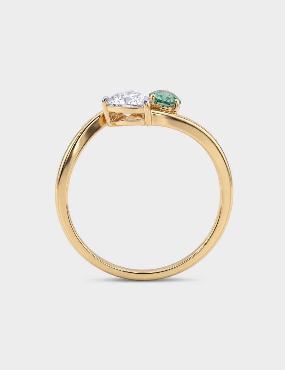 Frost & Ivy Lab Grown Diamond Ring 0.78 Cent FG-VVS, Yellow Gold, large, image 4