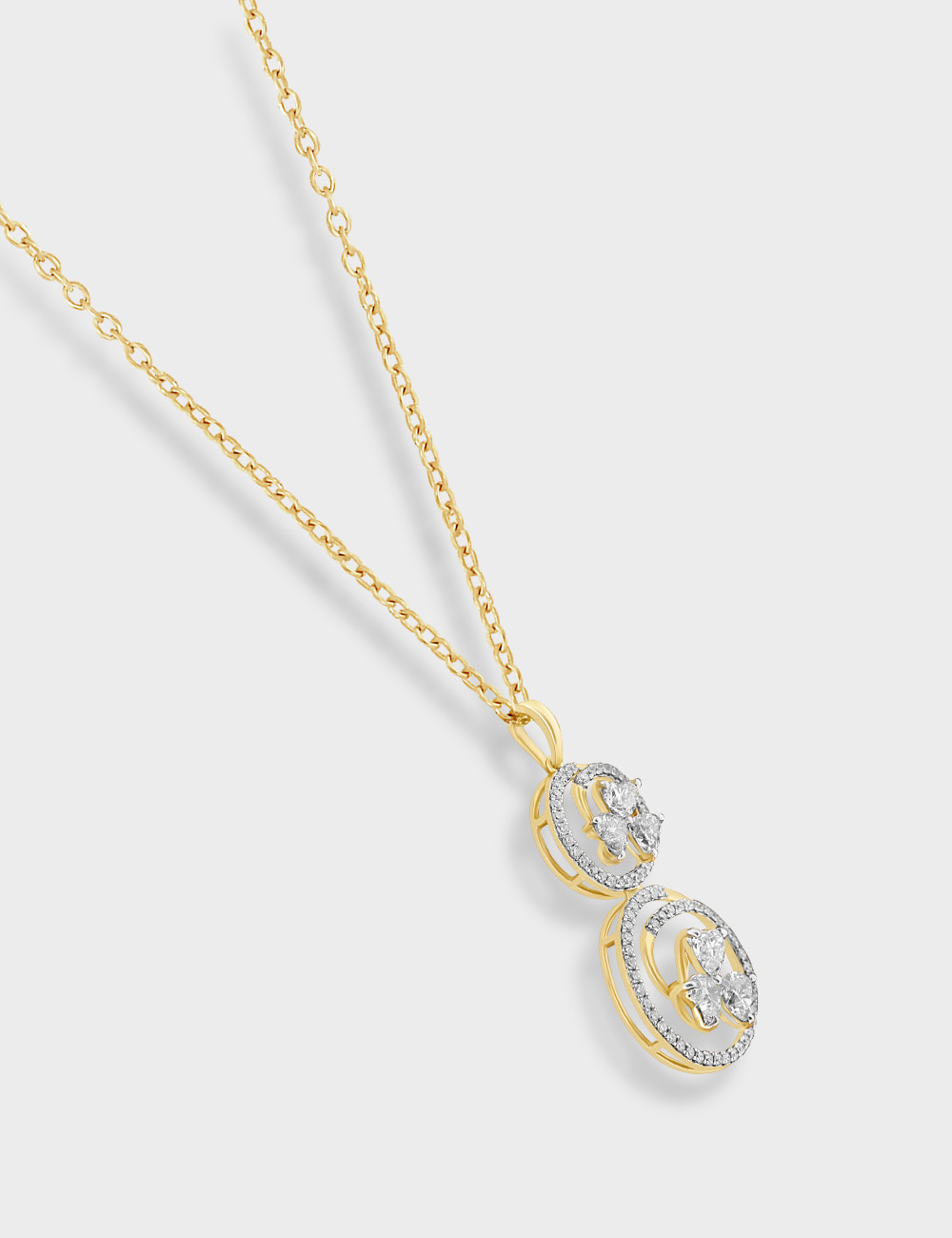 Heartwhirl Diamond Pendant 2.12 carat FG-VVS, Yellow Gold, large, image 2