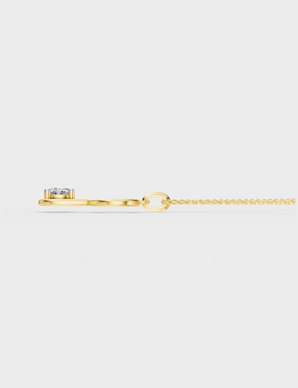 Persona P Diamond Pendant 21 cent FG-VVS, Yellow Gold, large, image 3