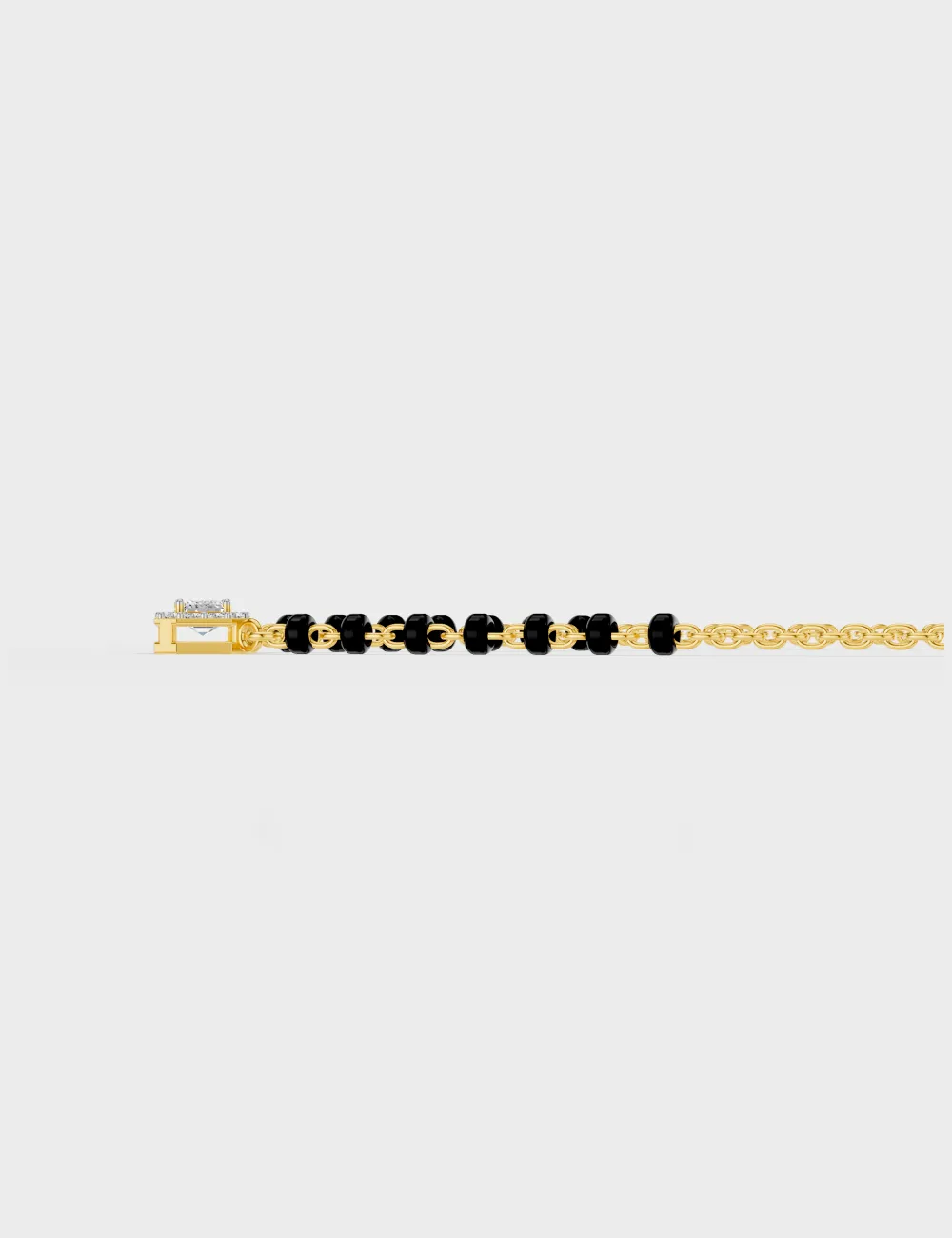Heritage Glow Diamond Mangalsutra 0.41 cent FG-VVS, Yellow Gold, large, image 3