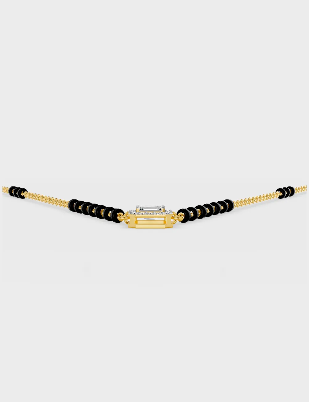 Heritage Glow Diamond Mangalsutra 0.41 cent FG-VVS, Yellow Gold, large, image 4