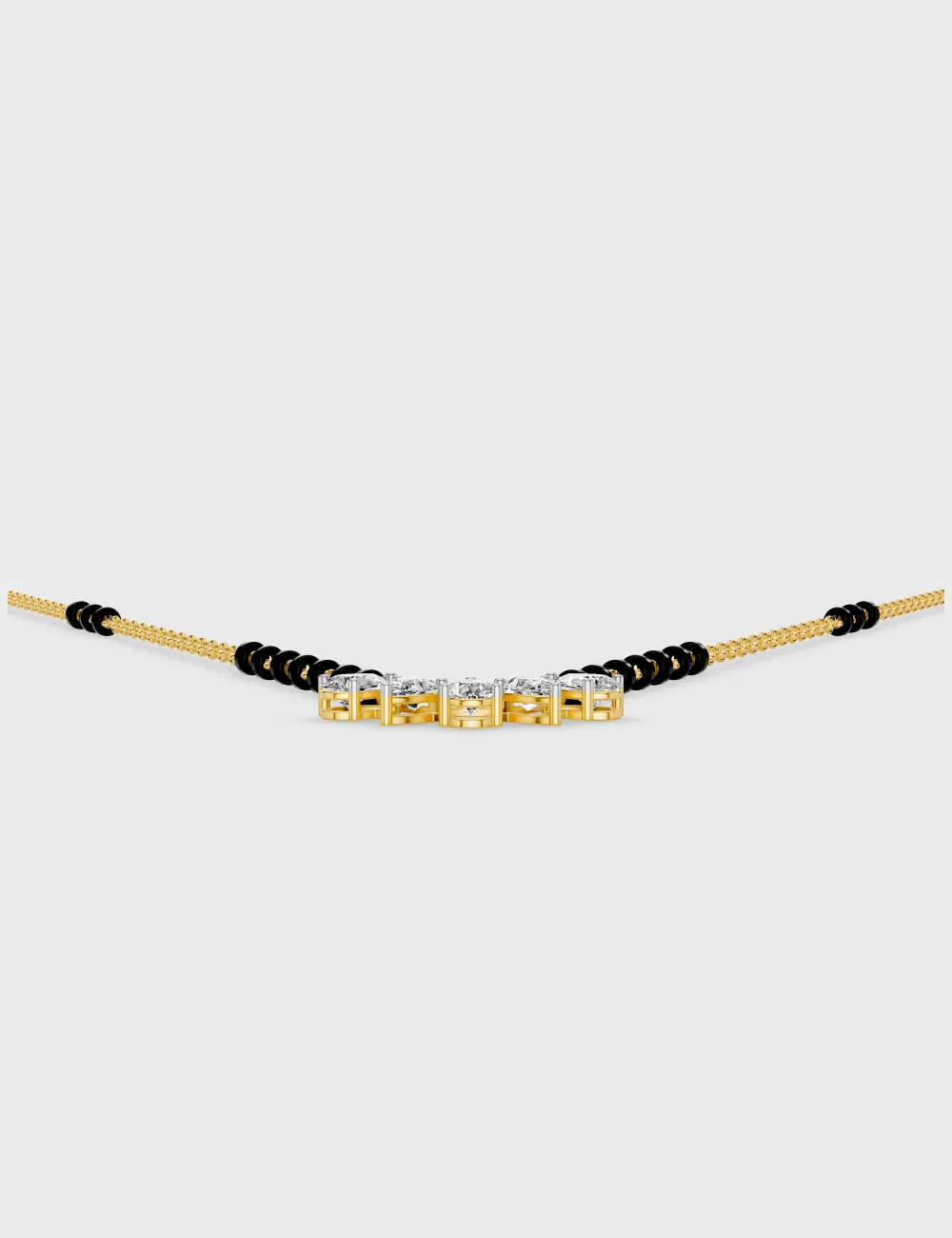 Seraphina Diamond Mangalsutra 1.44 carat FG-VVS, Yellow Gold, large, image 4