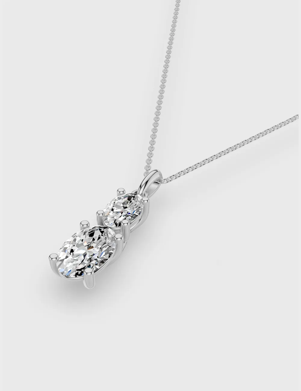 Illume Duo Diamond Pendant 1.32 carat FG-VVS, White Gold, large, image 2