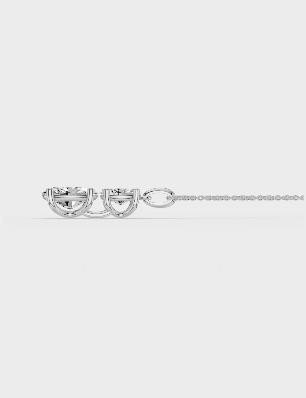 Illume Duo Diamond Pendant 1.32 carat FG-VVS, White Gold, large, image 3