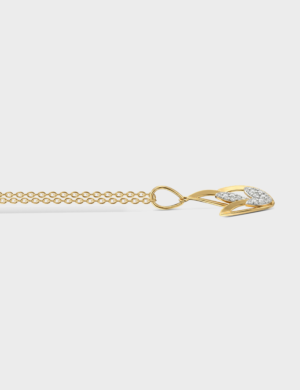 Renewal Lab Grown Diamond Pendant 22 Cent FG-VVS, Yellow Gold, large, image 3
