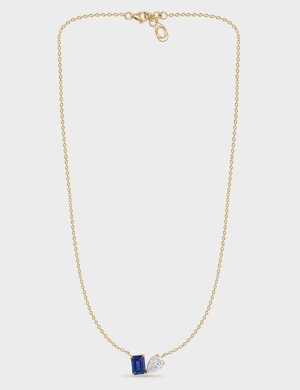 Blue Note Lab Grown Diamond Pendant 1 Carat FG-VVS, Yellow Gold, large, image 2