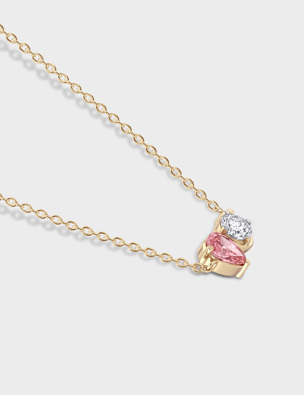 The Rendezvous Lab Grown Diamond Pendant 0.95 Cent FG-VVS, Yellow Gold, large, image 3