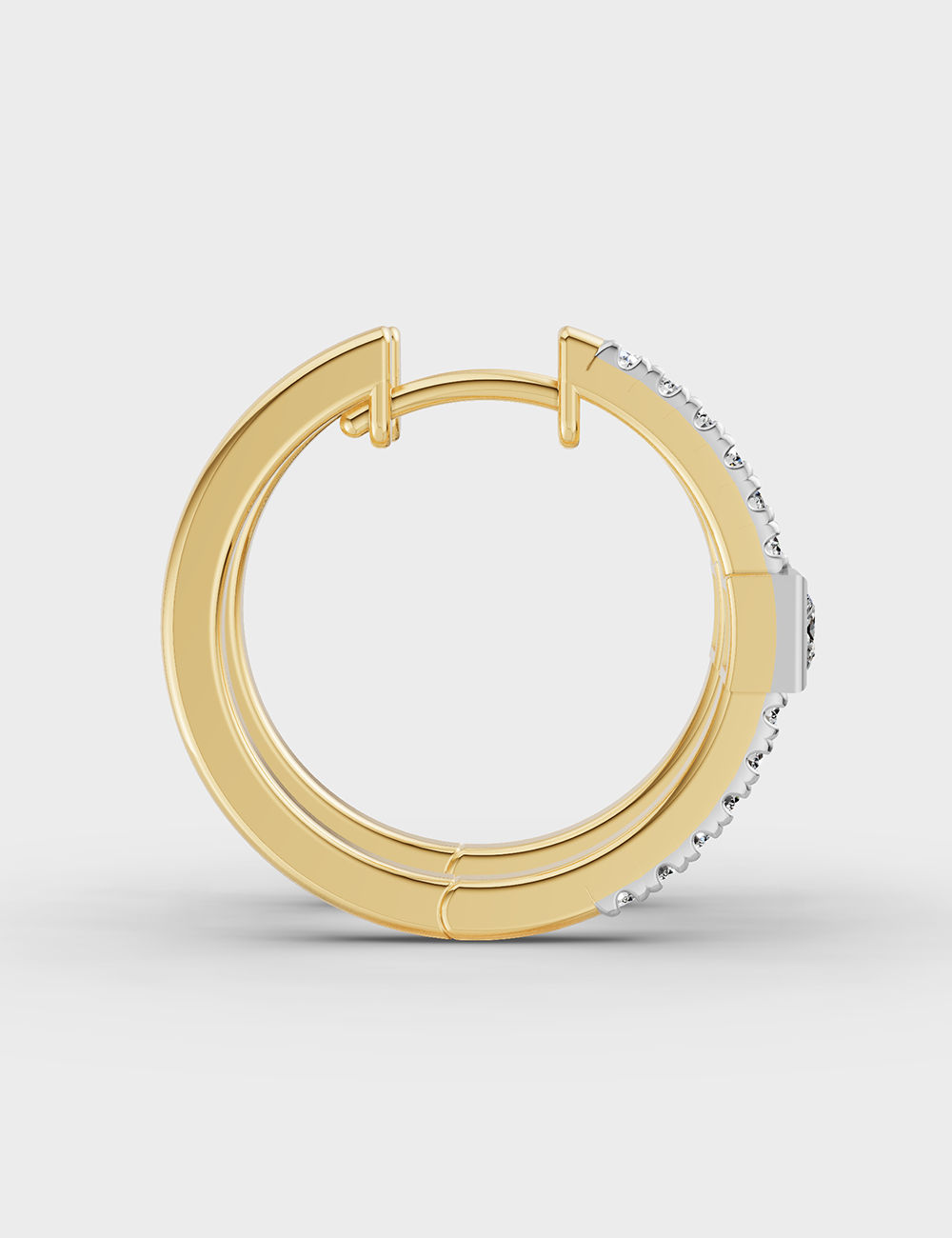 Adorable Diamond Earrings 78 cent FG-VVS, Yellow Gold, large, image 3