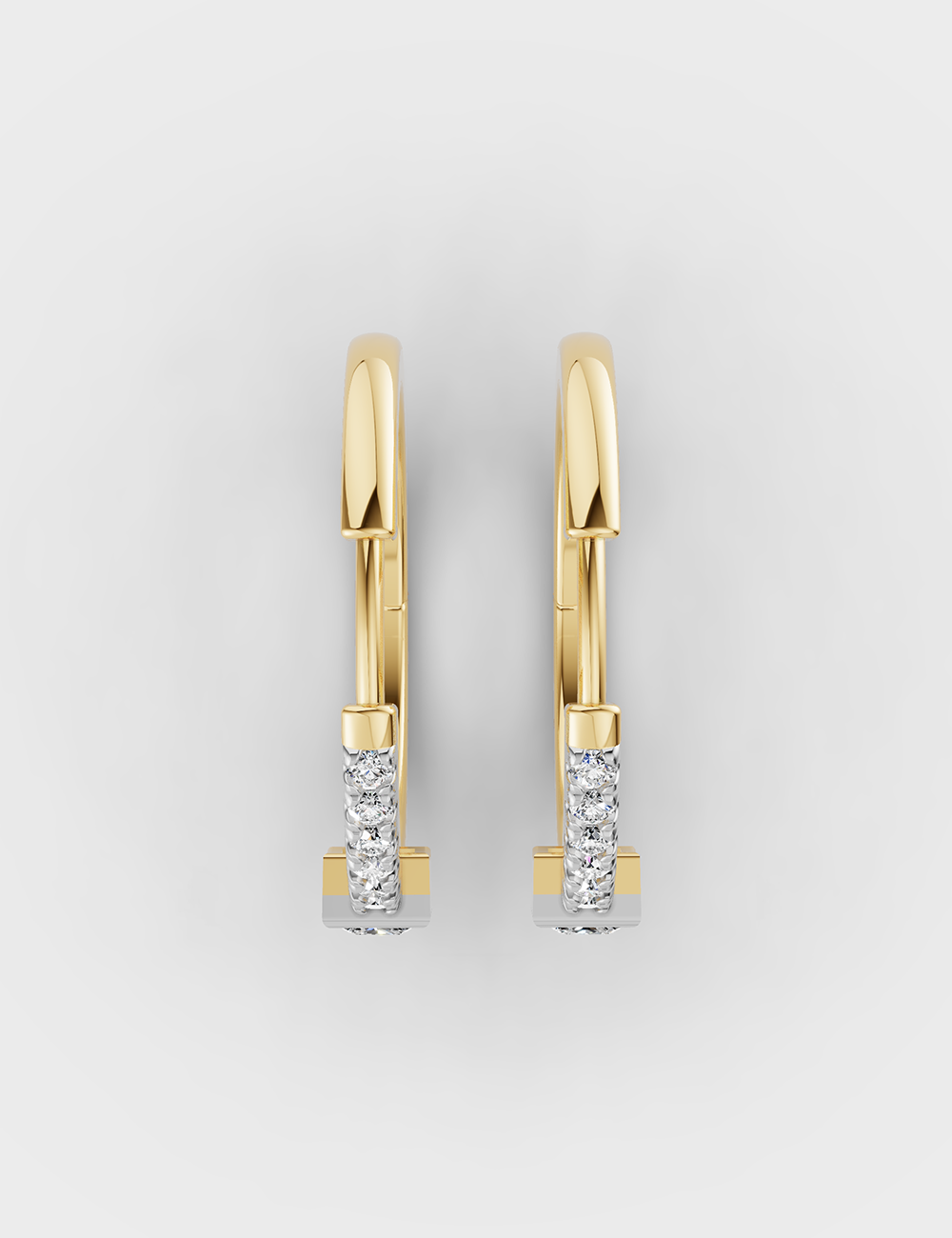Adorable Diamond Earrings 78 cent FG-VVS, Yellow Gold, large, image 4
