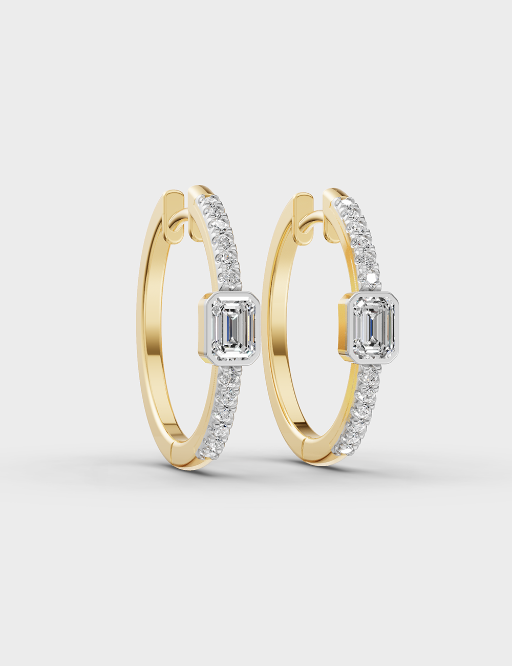 Opulent Diamond Earrings 85 cent FG-VVS, Yellow Gold, large, image 1