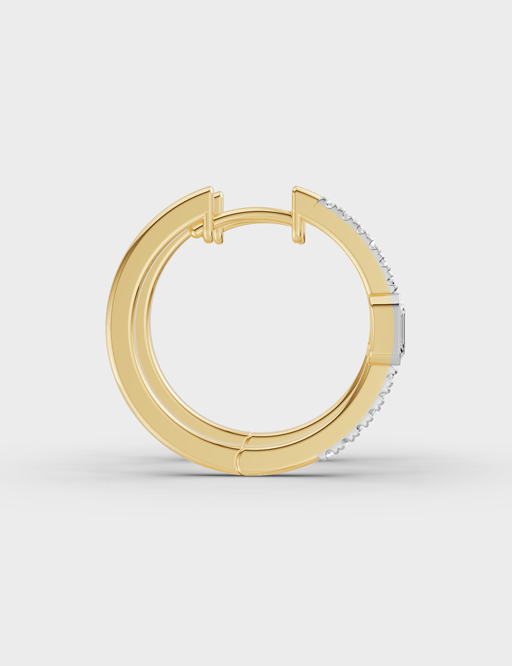 Opulent Diamond Earrings 85 cent FG-VVS, Yellow Gold, large, image 3