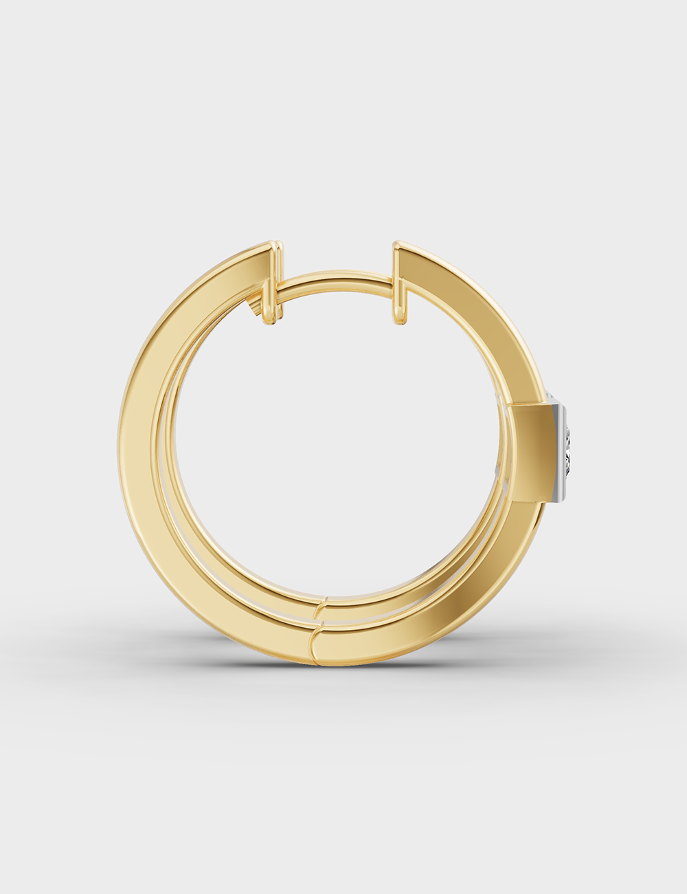 Pretty Diamond Earrings 53 cent FG-VVS, Yellow Gold, large, image 3