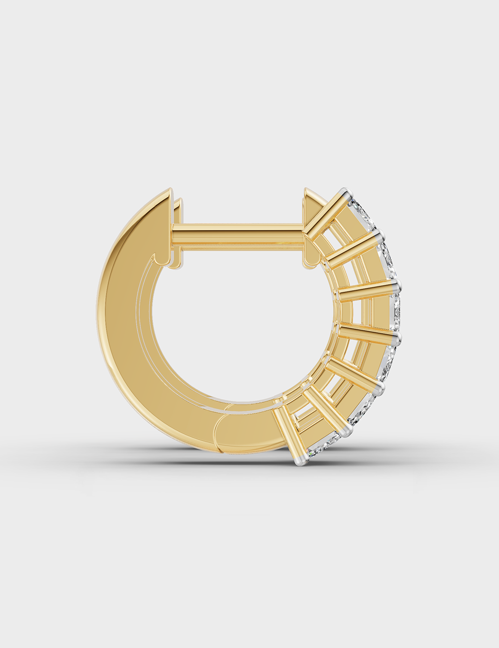 Eternal Diamond Earrings 1.19 carat FG-VVS, Yellow Gold, large, image 3