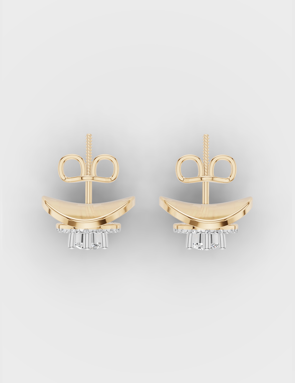 Charming Diamond Studs 32 Cent FG-VVS, Yellow Gold, large, image 4