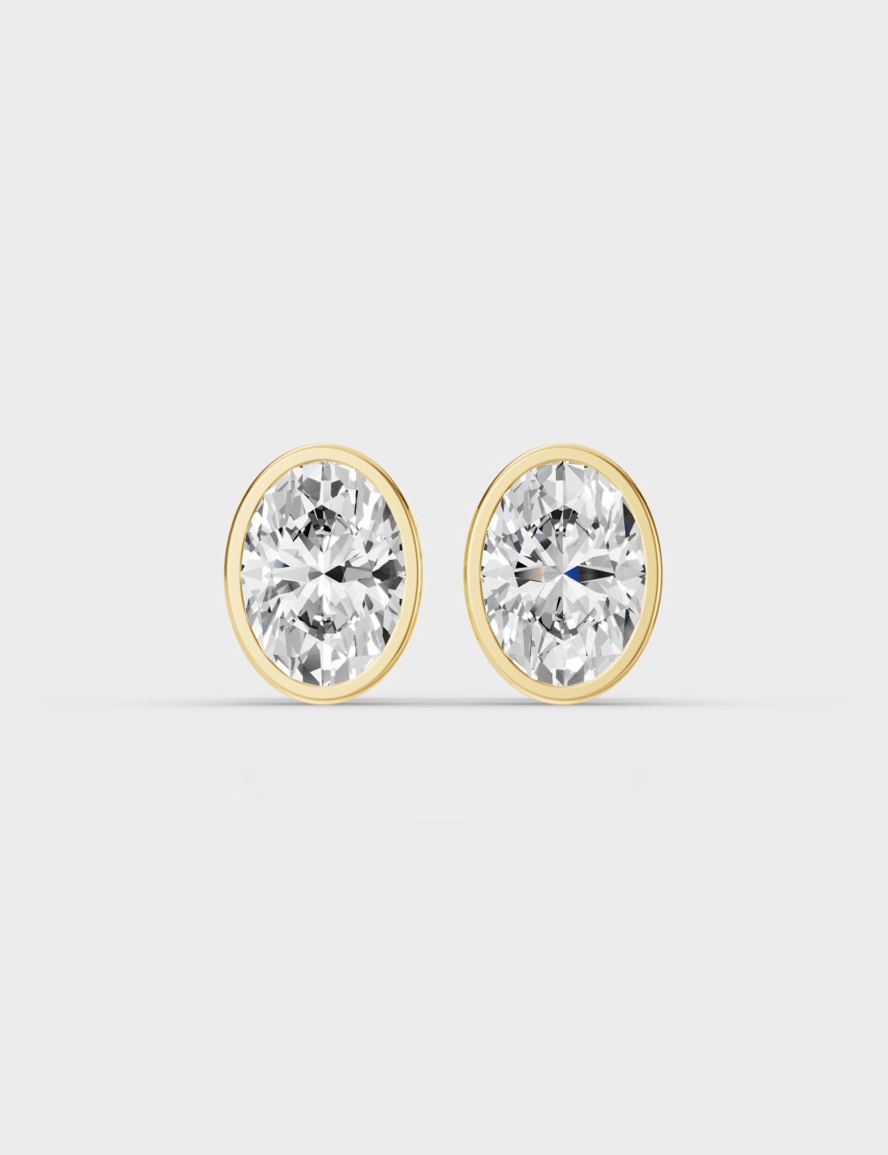 Radiant Simplicity Diamond Earrings 1.04 carat FG-VVS, Yellow Gold, large, image 2