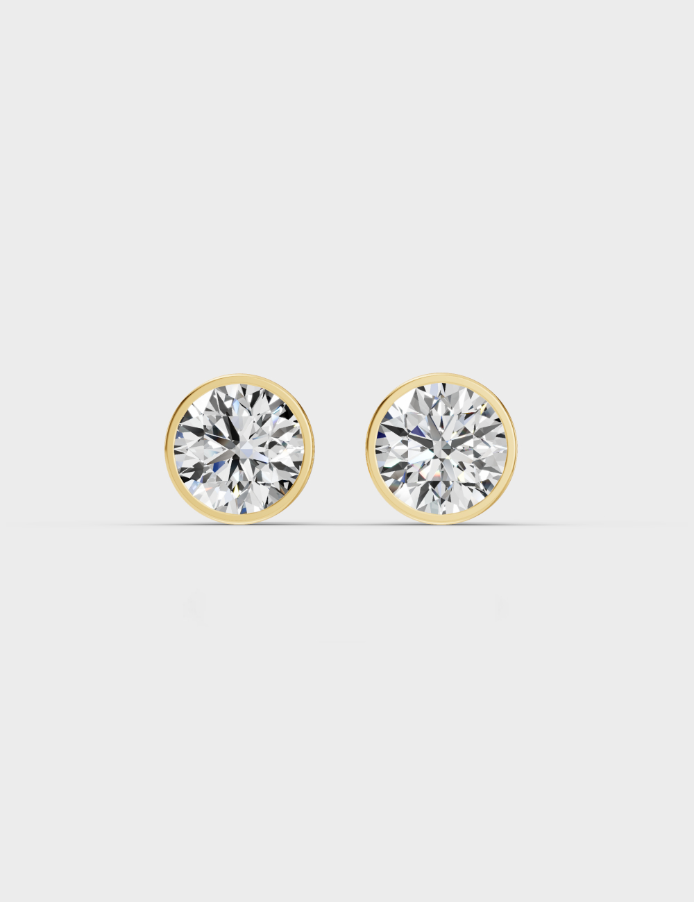 Essential Sparkle Diamond Earrings 1.1 carat FG-VVS, Yellow Gold, large, image 2