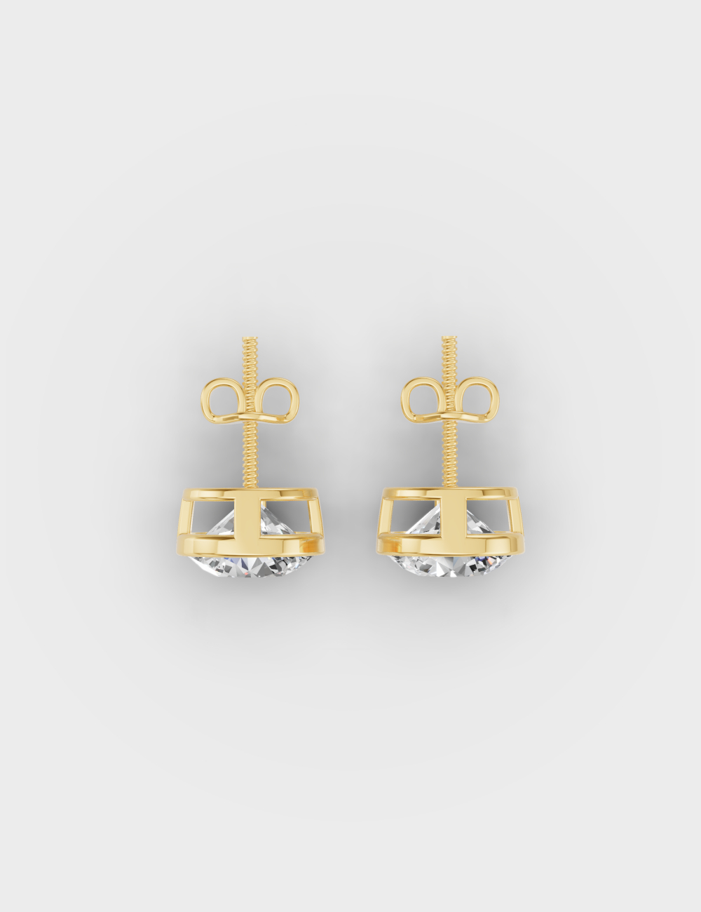 Essential Sparkle Diamond Earrings 1.1 carat FG-VVS, Yellow Gold, large, image 4