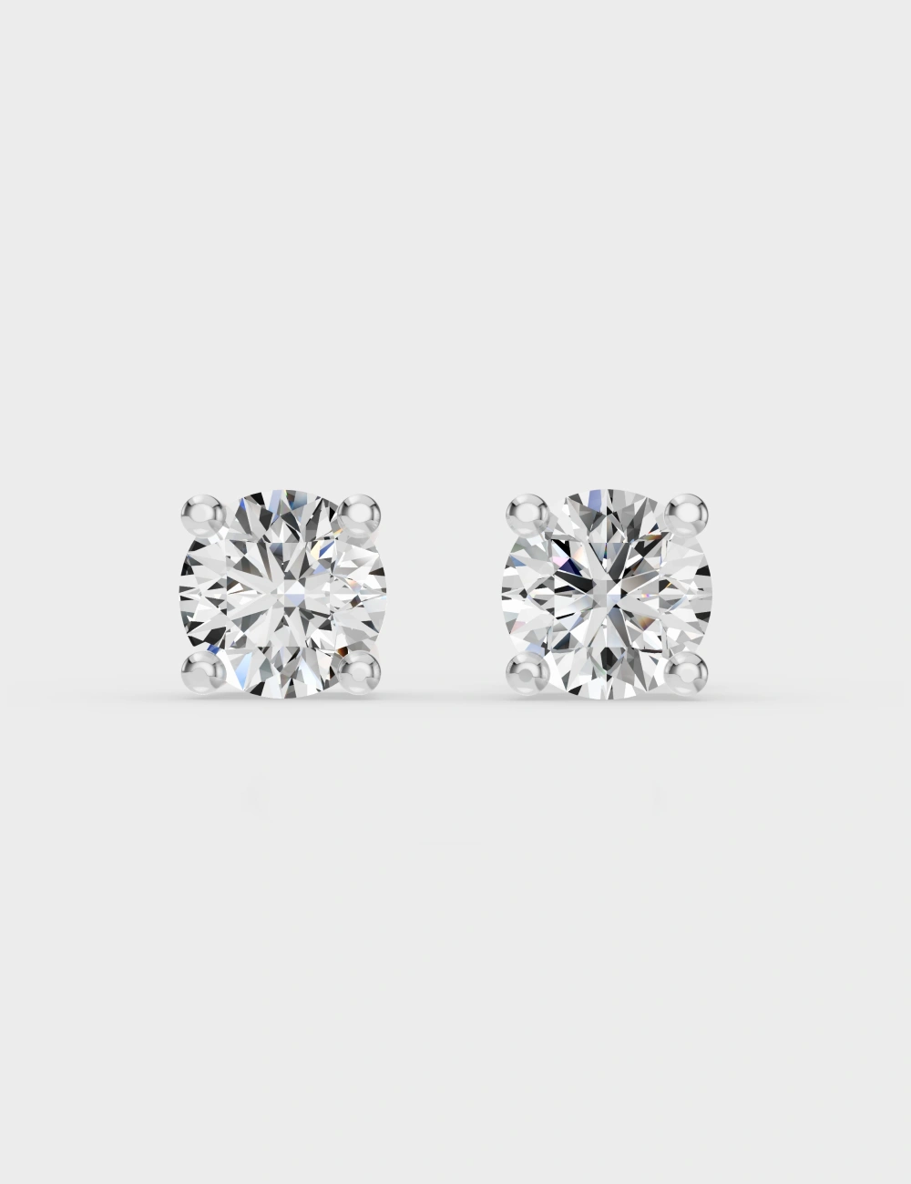 Core Spark Solitaire Diamond Studs 2.2 carat FG-VVS, Yellow Gold, large, image 2