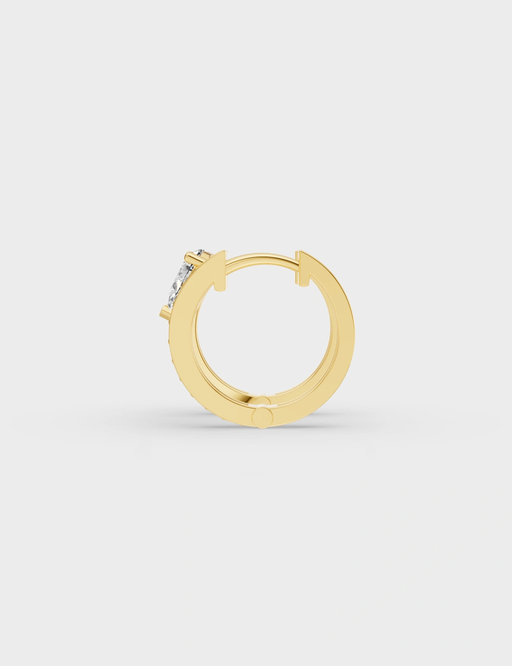 Sculpted Shine Diamond Hoops 1.44 carat FG-VVS, Yellow Gold, large, image 3