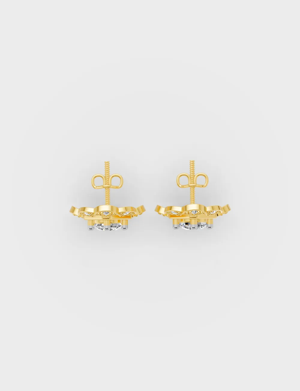 Allure Spark Diamond Studs 0.8 cent FG-VVS, Yellow Gold, large, image 4