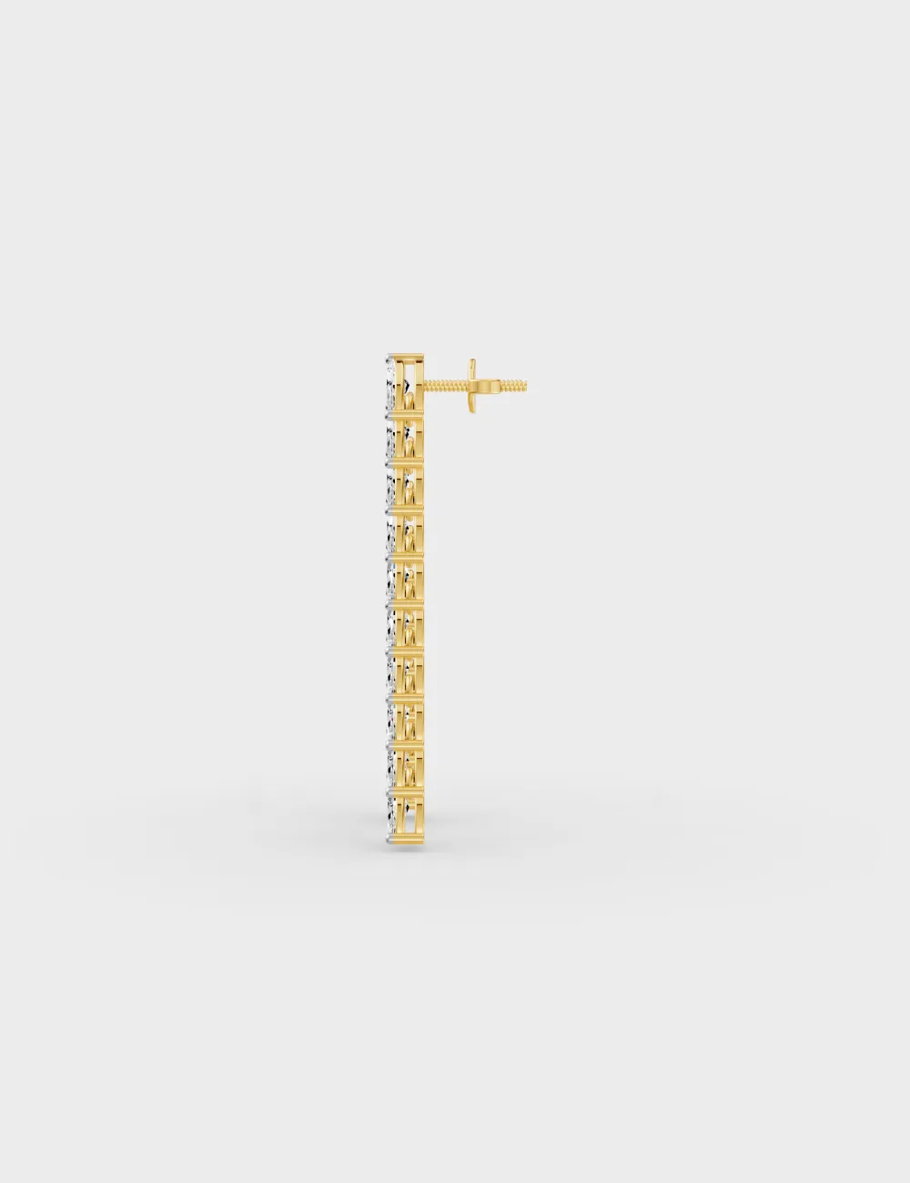 Sparkline Marquise Diamond Earrings 2.27 carat FG-VVS, Yellow Gold, large, image 3