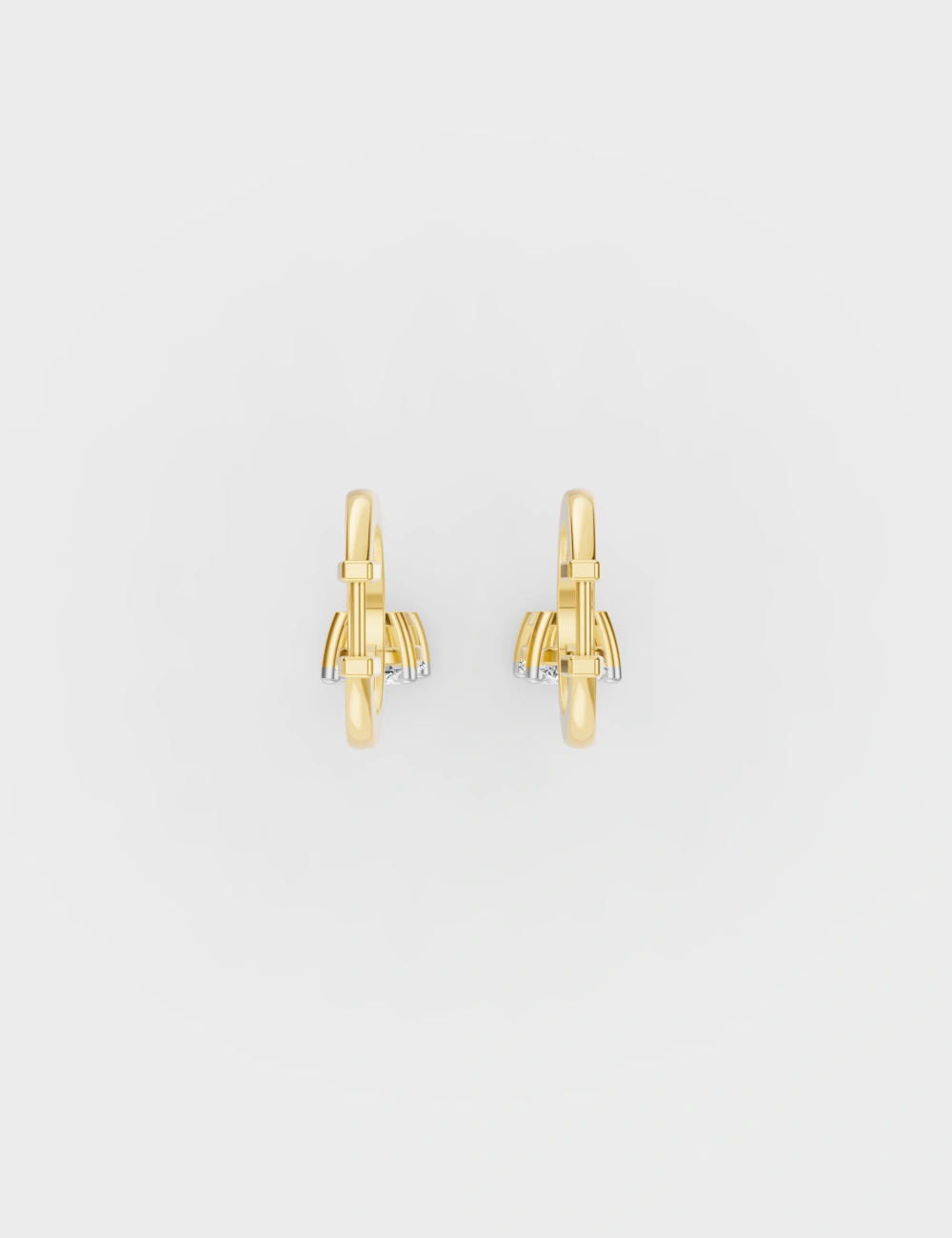 Cascade Diamond Hoops 2.6 carat FG-VVS, Yellow Gold, large, image 4