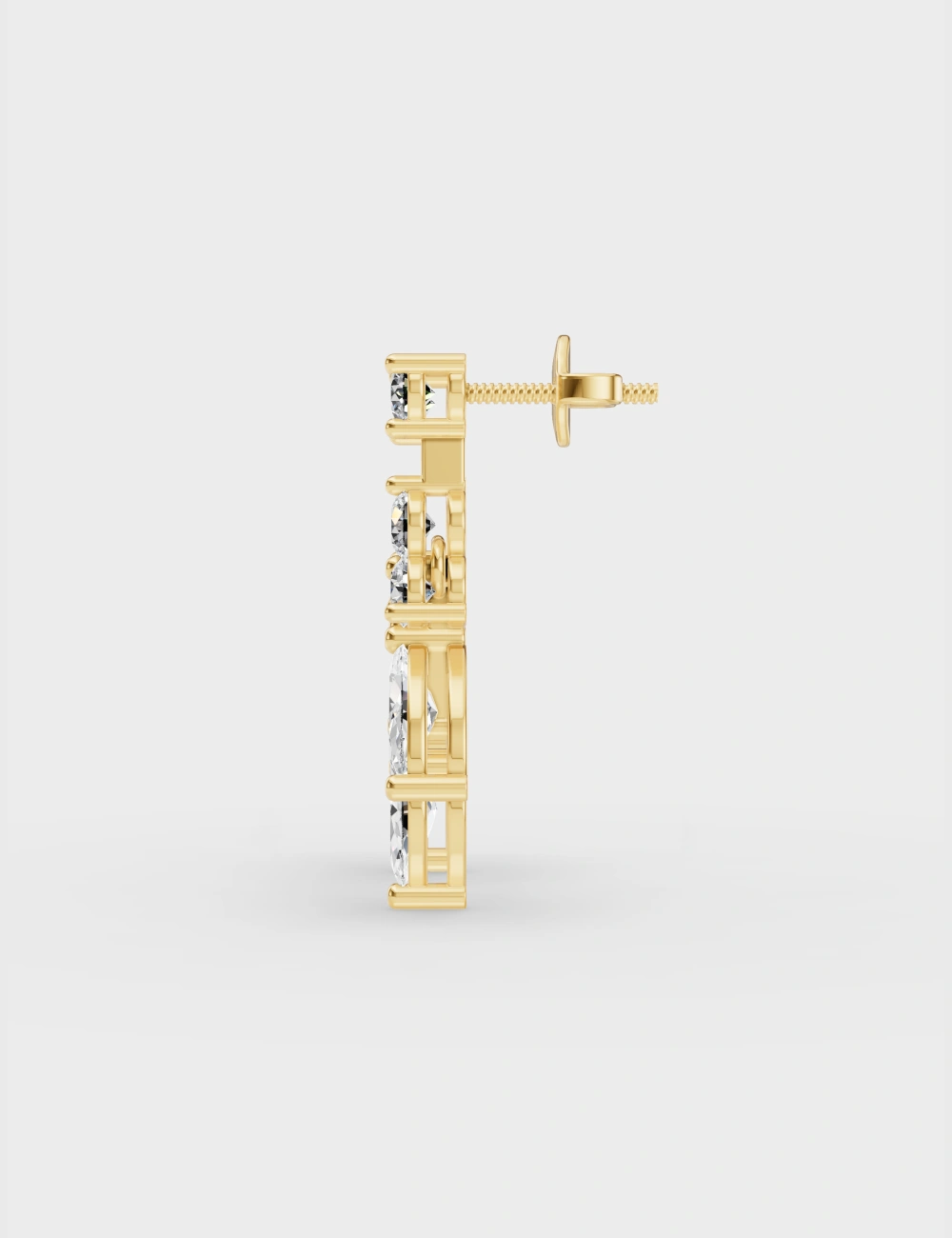 Petal Luxe Diamond Drops 3.06 carat FG-VVS, Yellow Gold, large, image 3