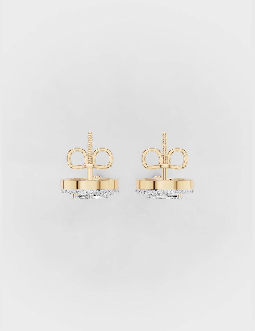 Infinity Diamond Earrings 1 Carat FG-VVS, Yellow Gold, large, image 4