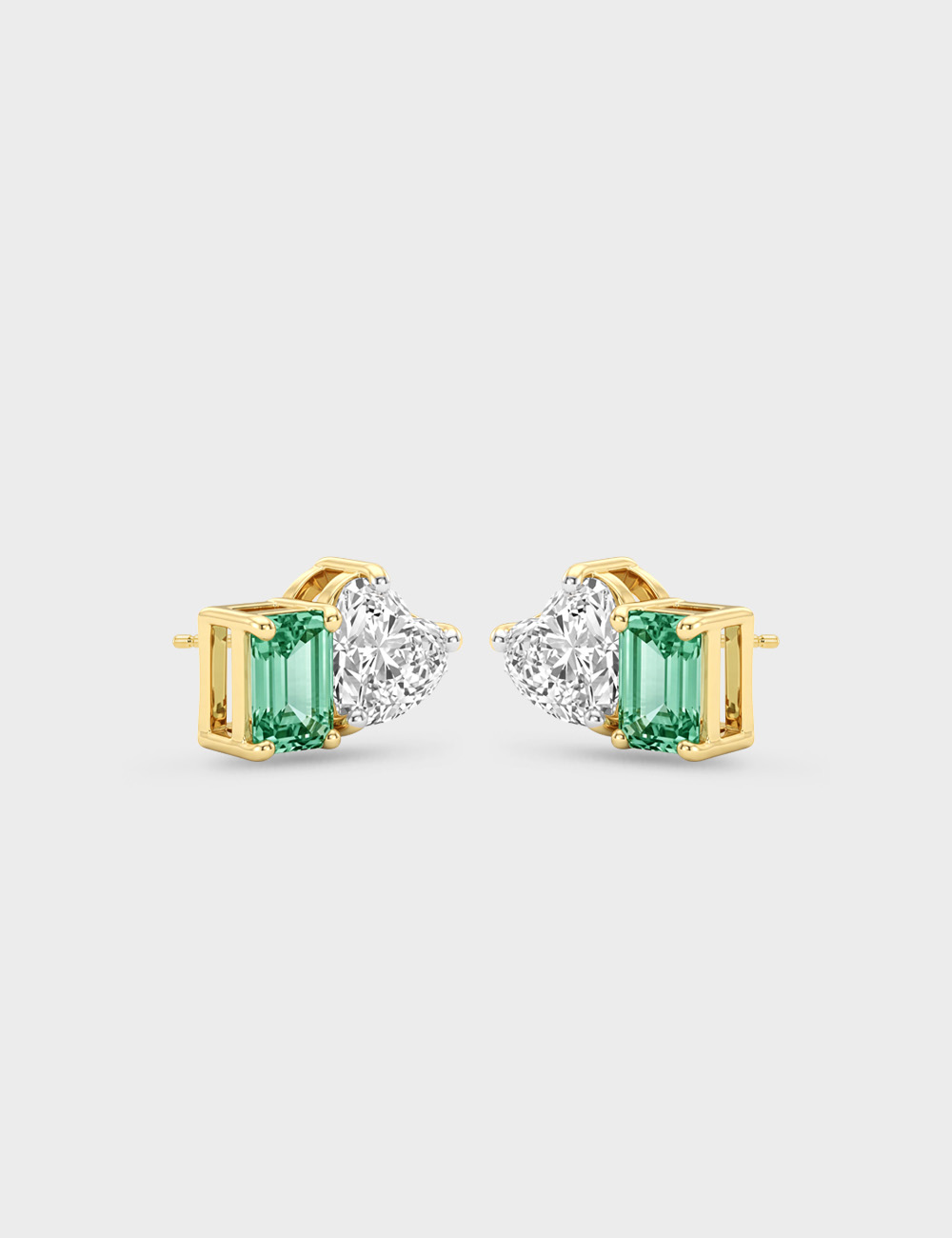 Facet & Form Lab Grown Diamond Studs 1.16 Carat FG-VVS, Yellow Gold, large, image 2