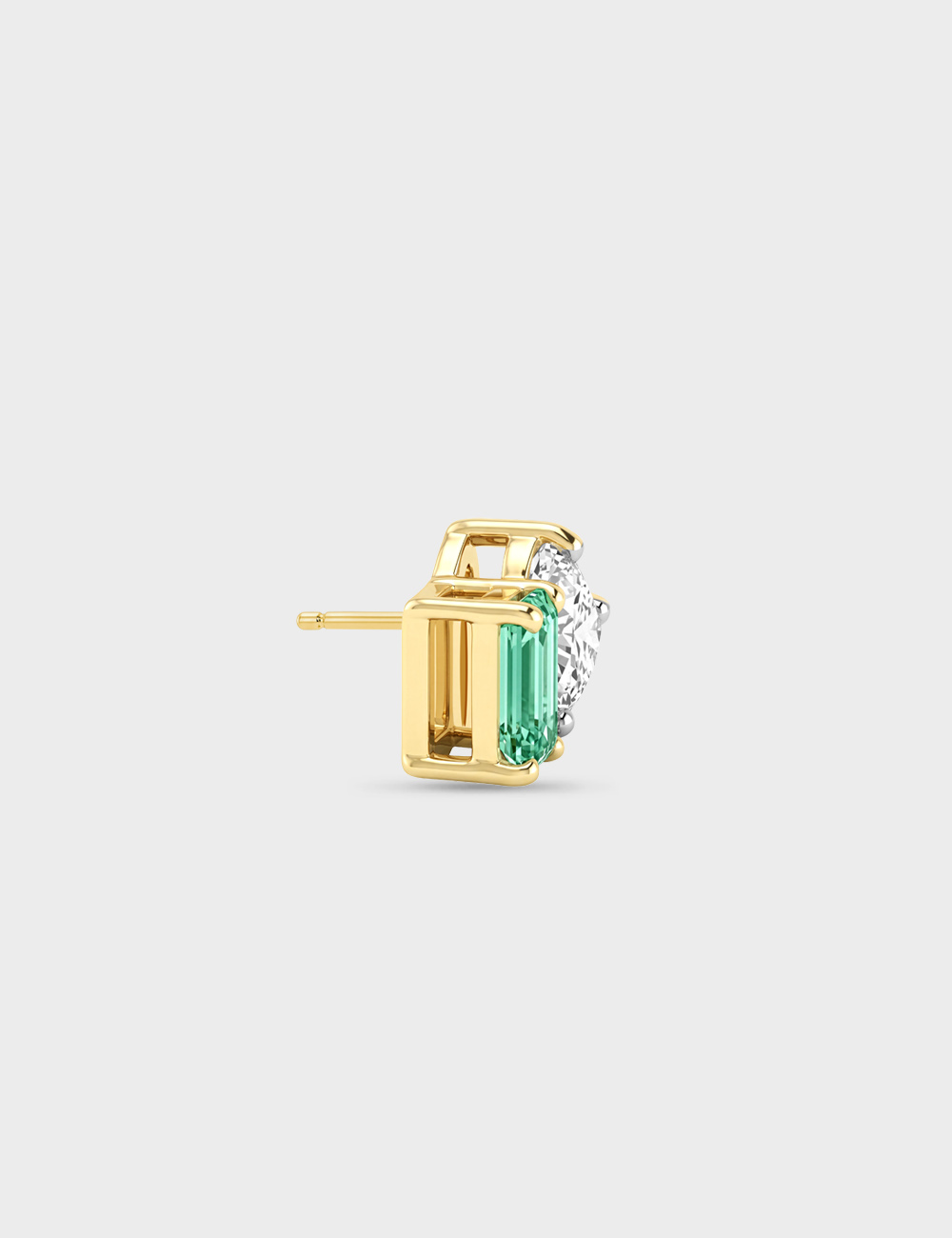Facet & Form Lab Grown Diamond Studs 1.16 Carat FG-VVS, Yellow Gold, large, image 3