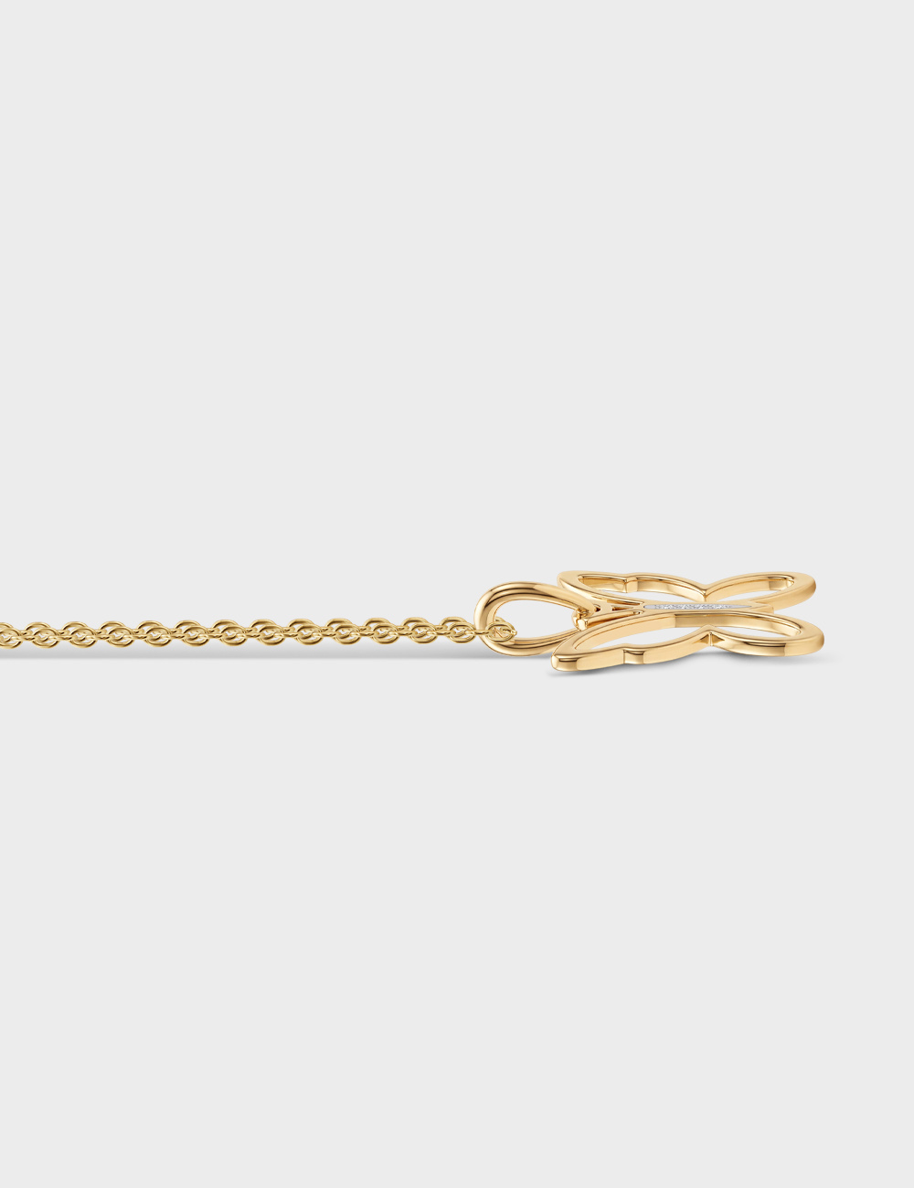 Flutter Gold Plated Silver Lab Grown Diamond Pendant 1 Cent FG-VVS, Gold Plated, large, image 4