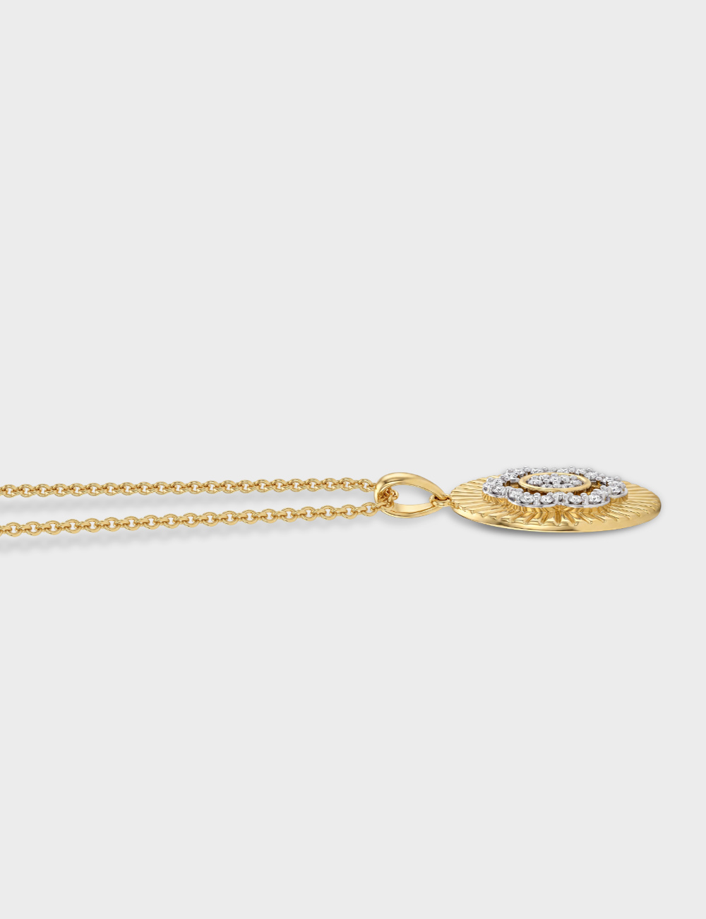 Sunkissed Bloom Gold Plated Silver Lab Grown Diamond Pendant 25 Cent FG-VVS, Gold Plated, large, image 4