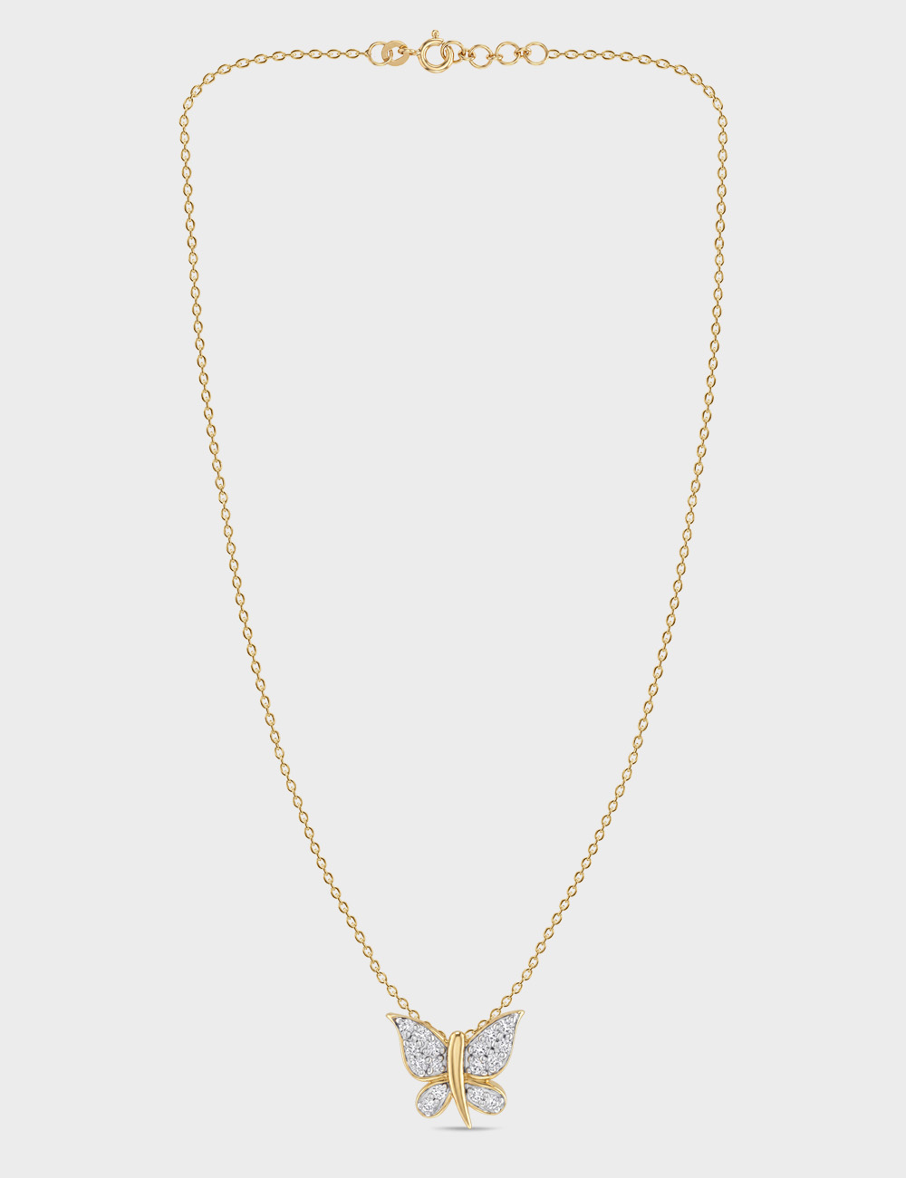 Soar Gold Plated Silver Lab Grown Diamond Pendant 13 Cent FG-VVS, Gold Plated, large, image 3