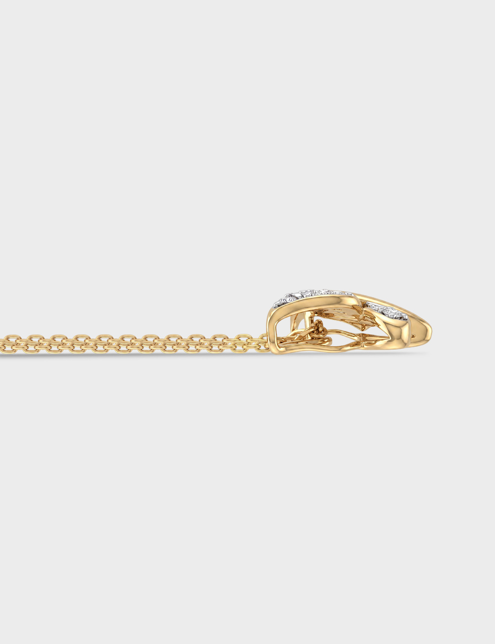 Soar Gold Plated Silver Lab Grown Diamond Pendant 13 Cent FG-VVS, Gold Plated, large, image 4