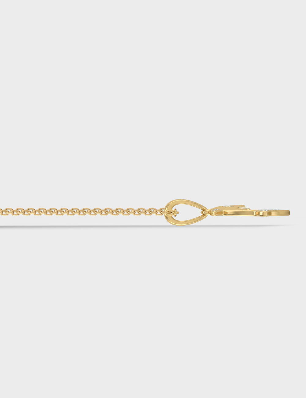 Dolphin Gold Plated Silver Lab Grown Diamond Pendant 2 Cent FG-VVS, Gold Plated, large, image 4