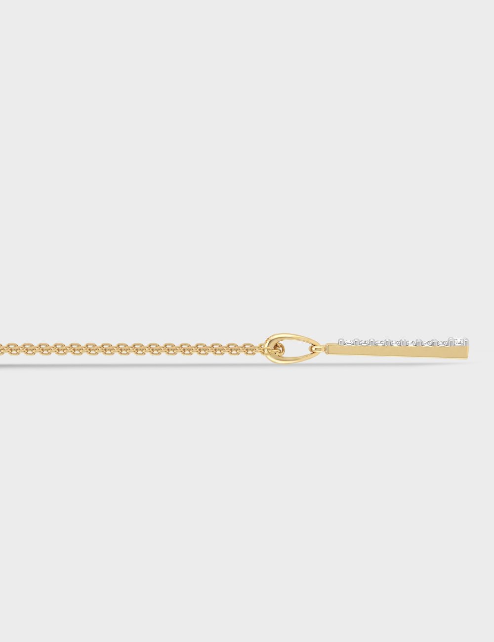 Asymmetric Line Gold Plated Silver Lab Grown Diamond Pendant 11 Cent FG-VVS, Gold Plated, large, image 4