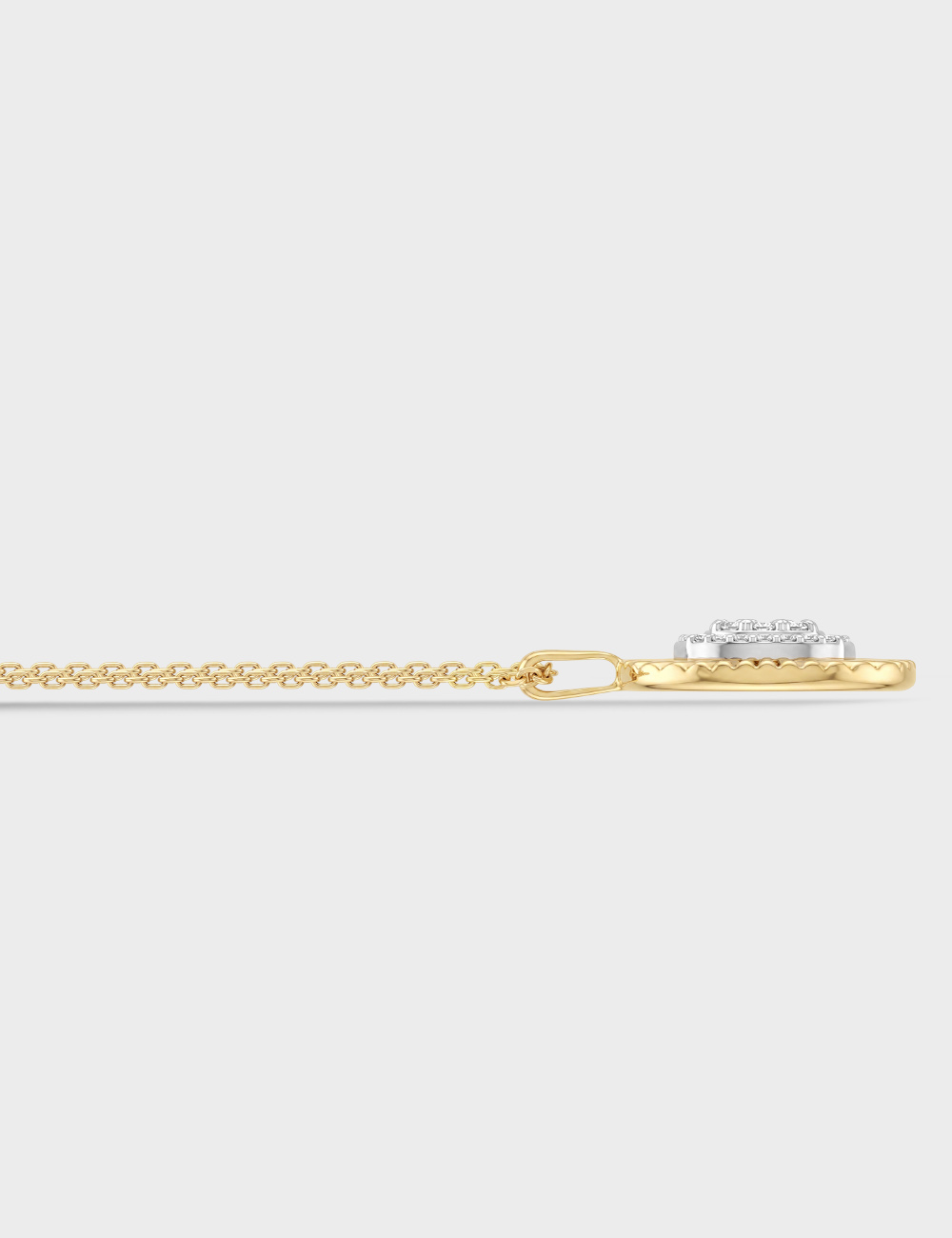 Daylight Gold Plated Silver Lab Grown Diamond Pendant 34 Cent FG-VVS, Gold Plated, large, image 4