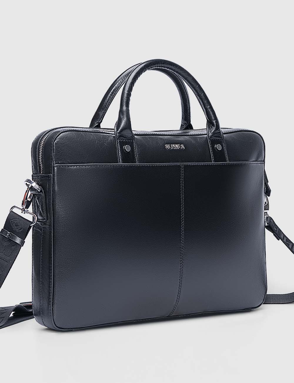 Signorile Laptop Bag, Black, large, image 2