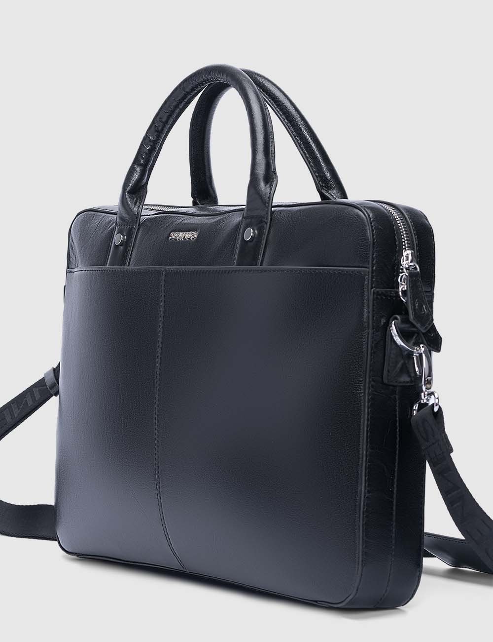 Signorile Laptop Bag, Black, large, image 5