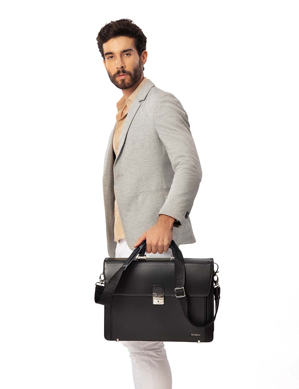 Eterno Laptop Bag, Black, large, image 3