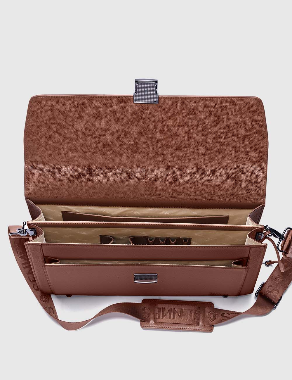 Eterno Laptop Bag, Cognac, large, image 10