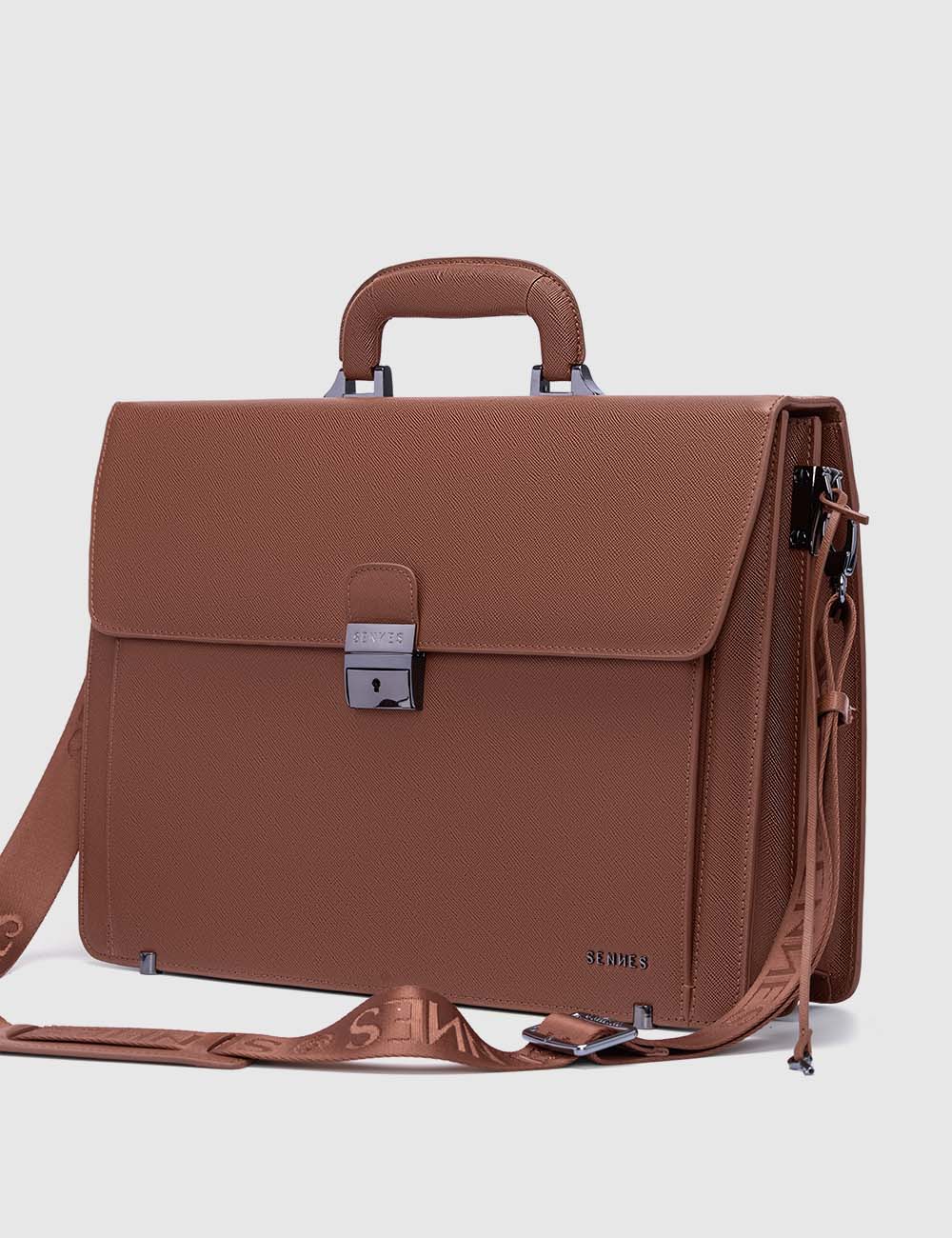 Eterno Laptop Bag, Cognac, large, image 2
