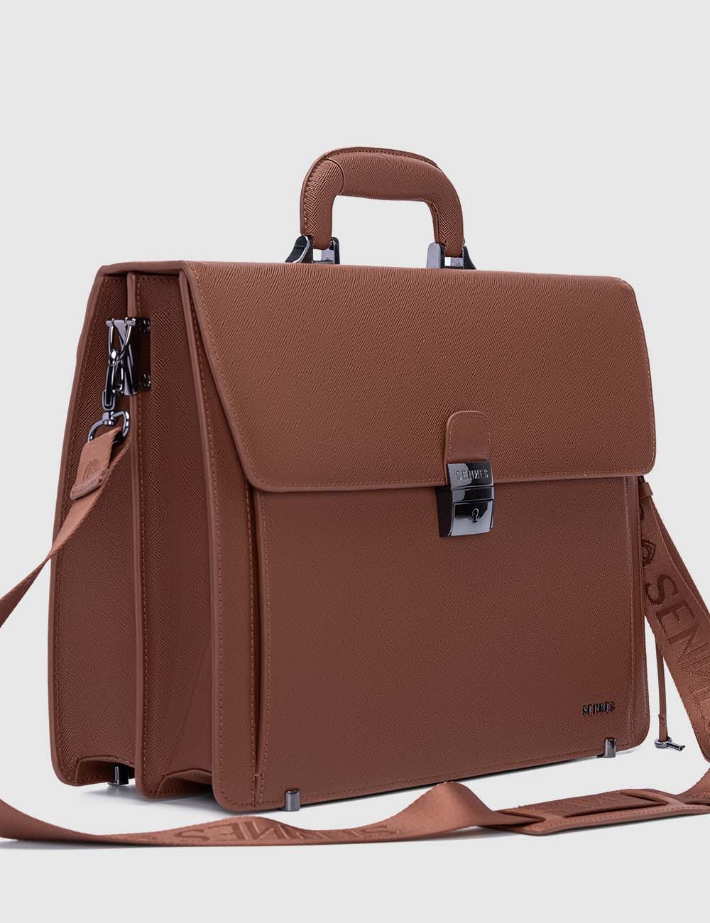 Eterno Laptop Bag, Cognac, large, image 3