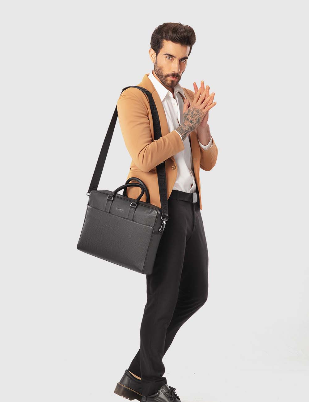 Magnifico Laptop Bag, Black, large, image 6