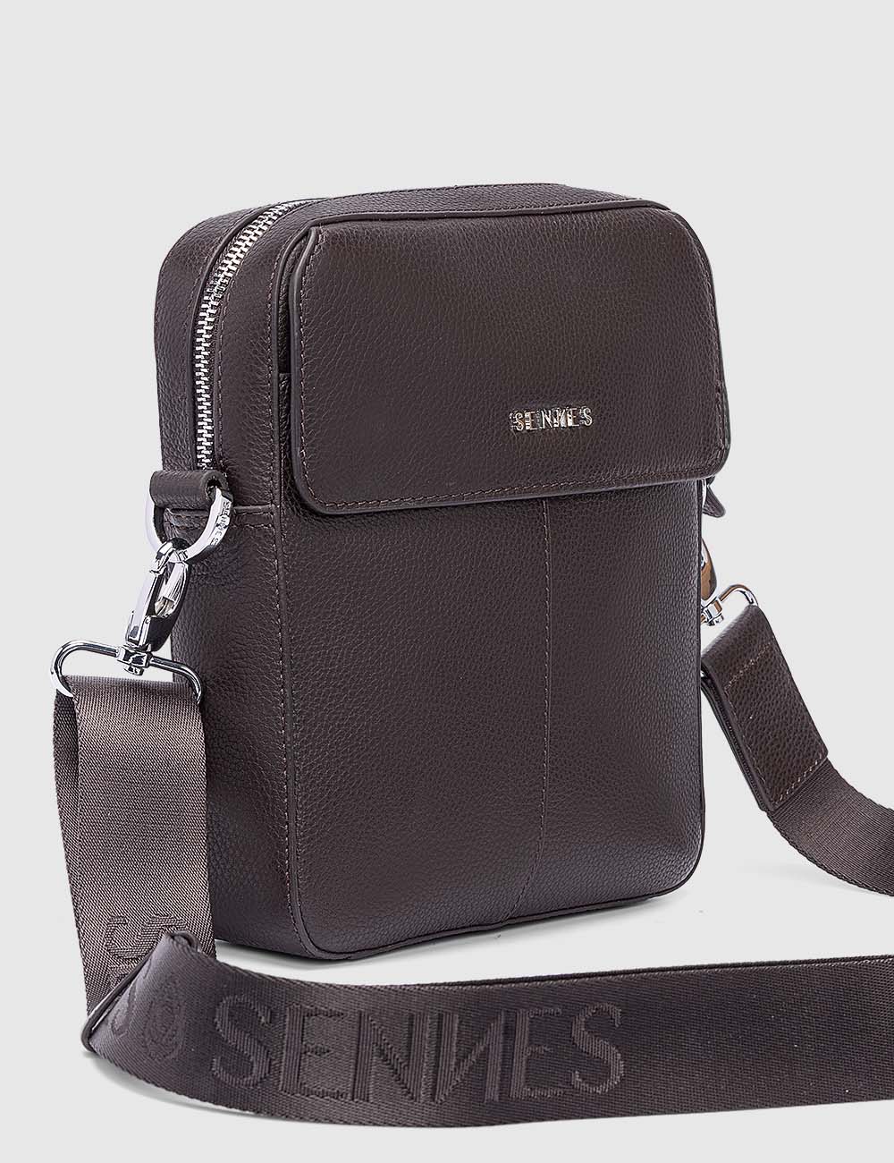 Virtuoso Messenger Bag, Brown, large, image 2