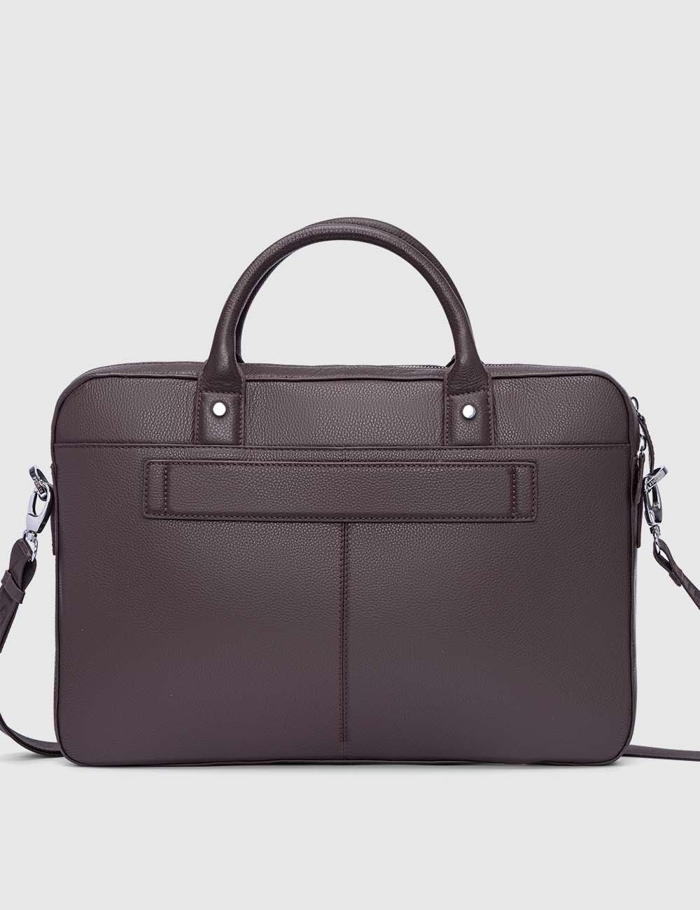 Signorile Laptop Bag, Brown, large, image 4