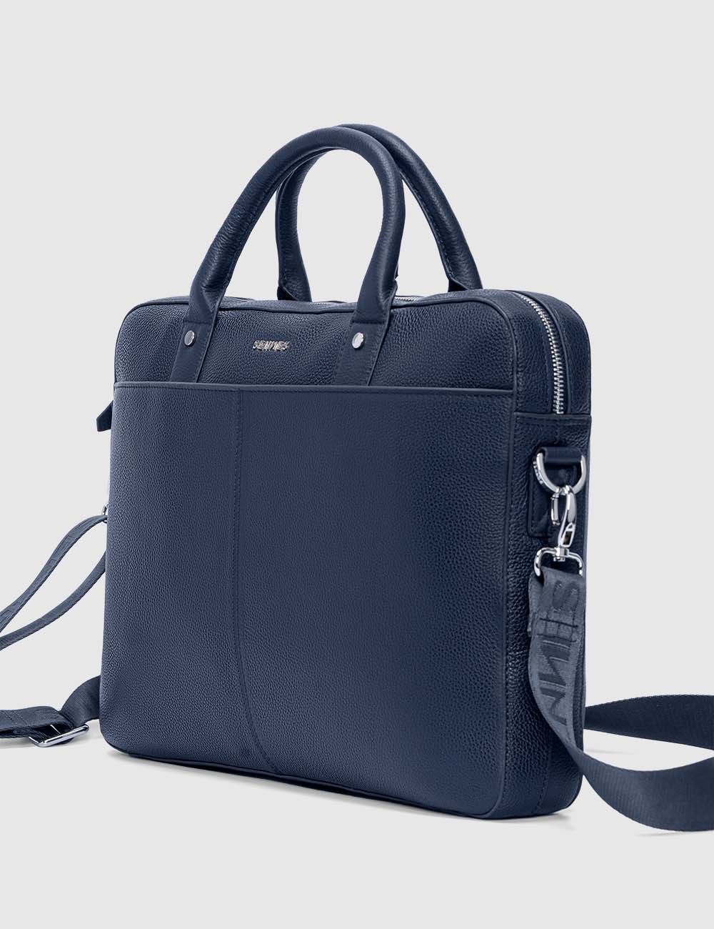 Signorile Laptop Bag, Navy, large, image 2