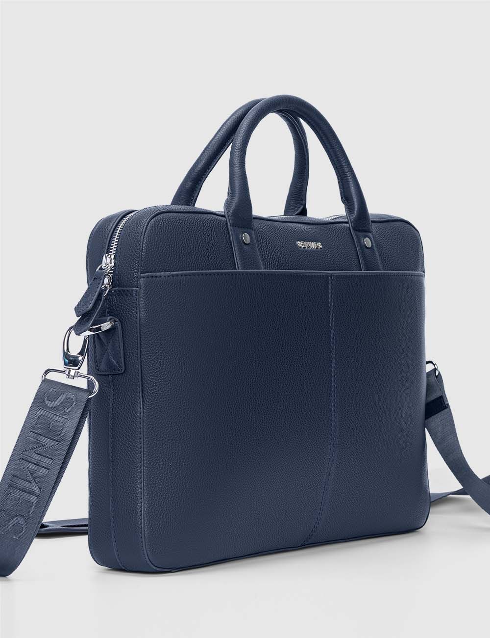 Signorile Laptop Bag, Navy, large, image 4